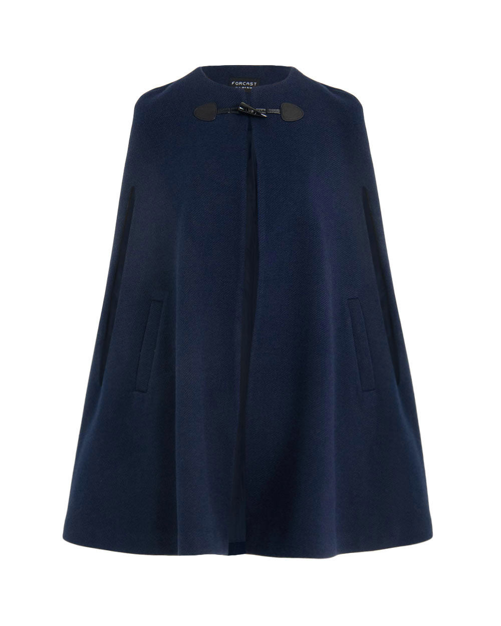 Kennedi Round Neck Cape Coat