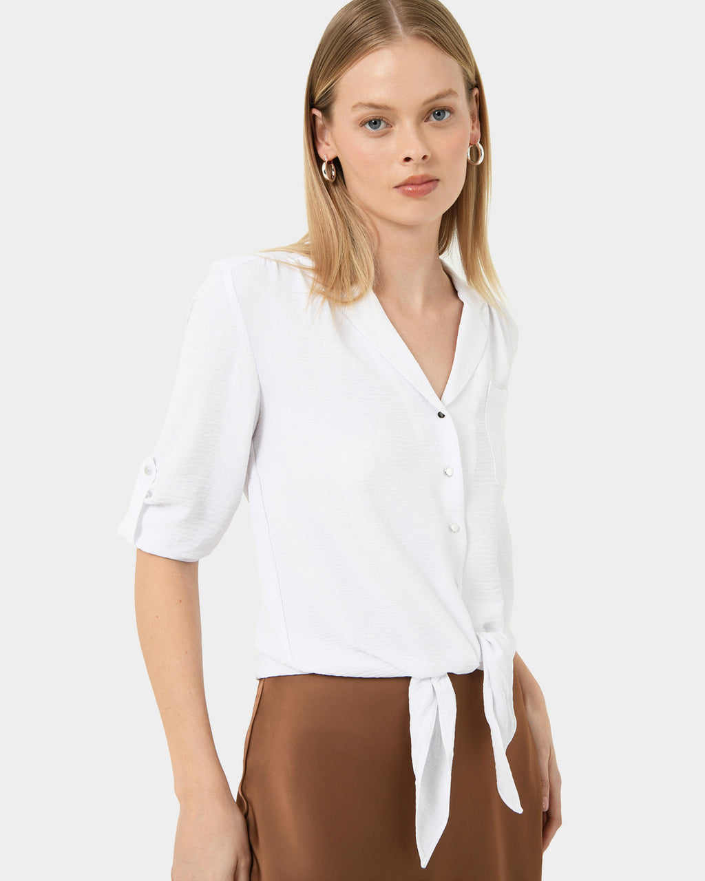 Claire Tie Front Blouse