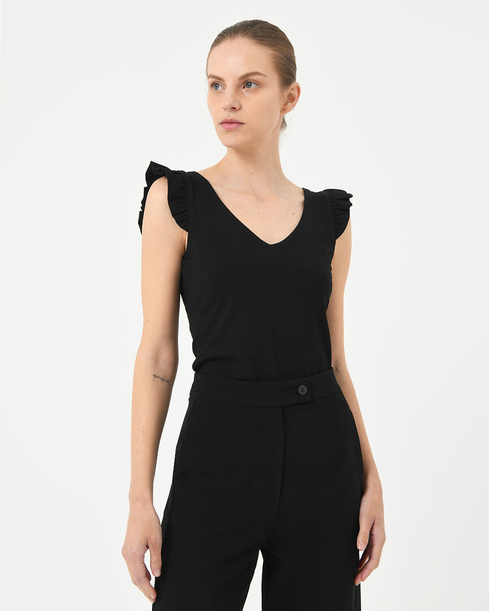 Erin Ruffle Sleeve Tee