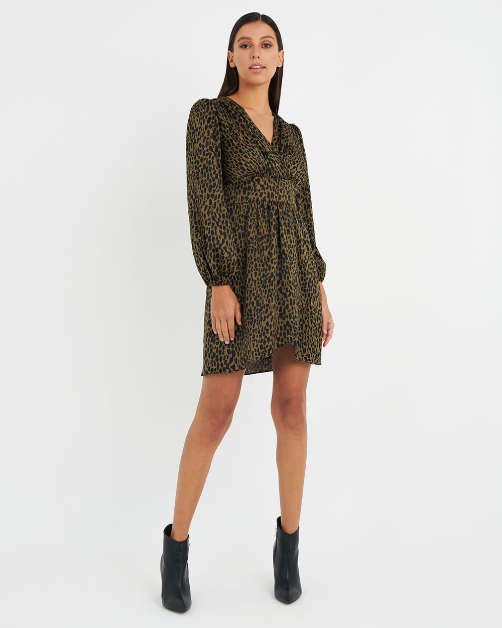 Marion Printed Crossover Dress
