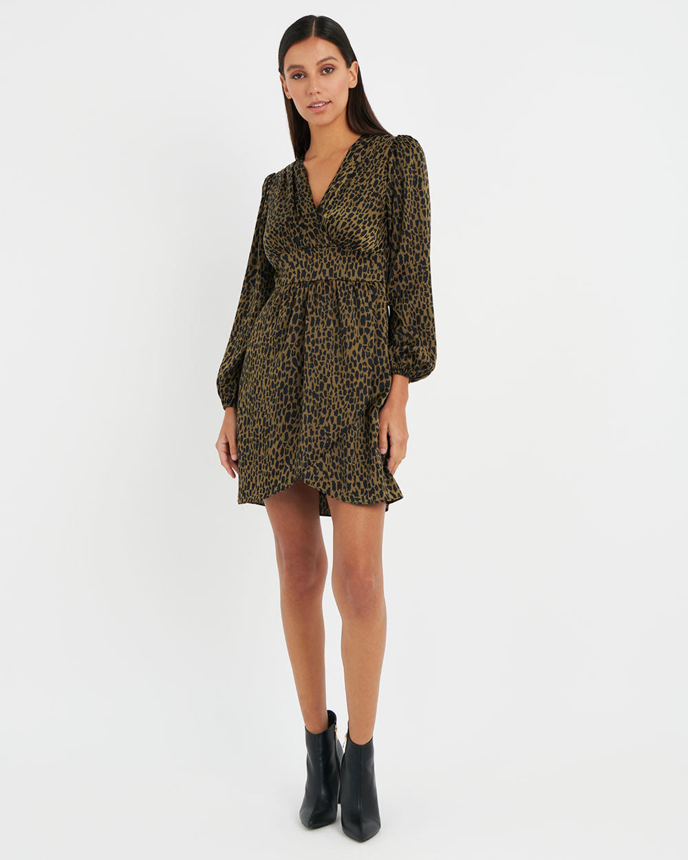 Marion Printed Crossover Dress
