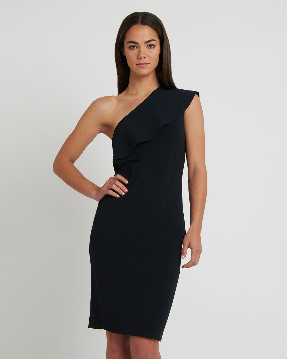 Reyna One Shoulder Knit Dress