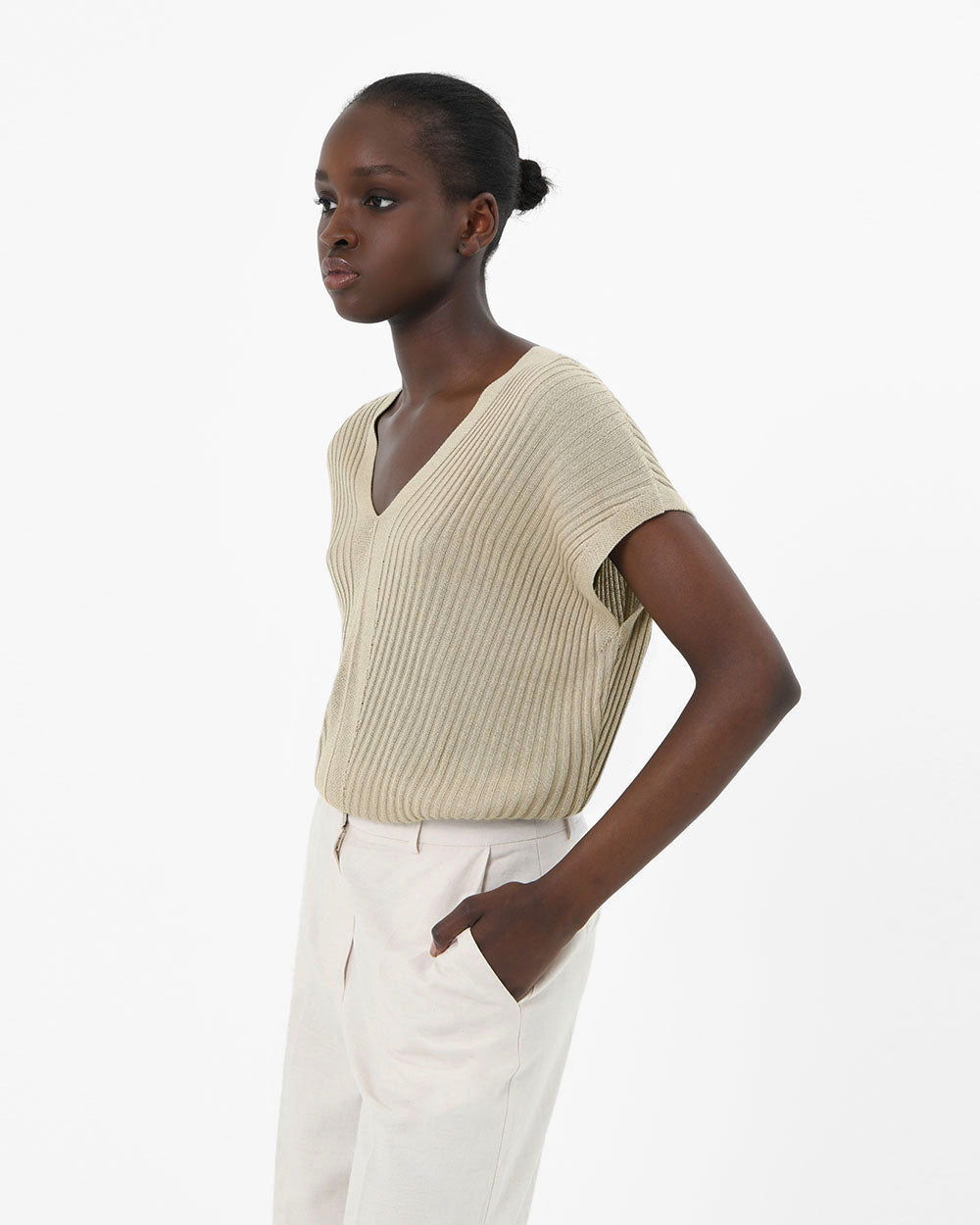 Sloan V-Neck Cape Sweater