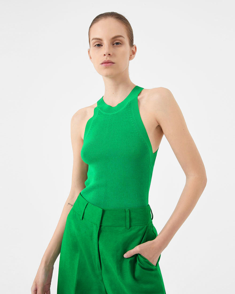 Skye Halter Neck Knit Top