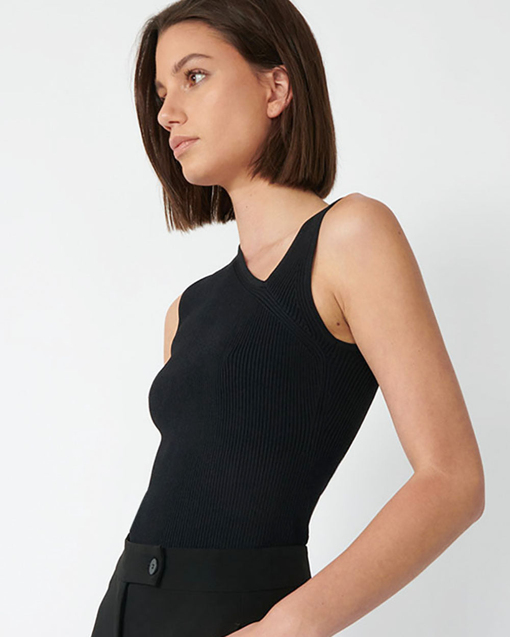 Tiana Asymmetric Knit Top