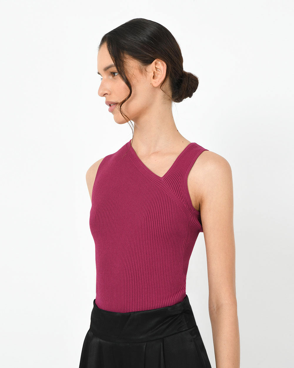 Tiana Asymmetric Knit Top