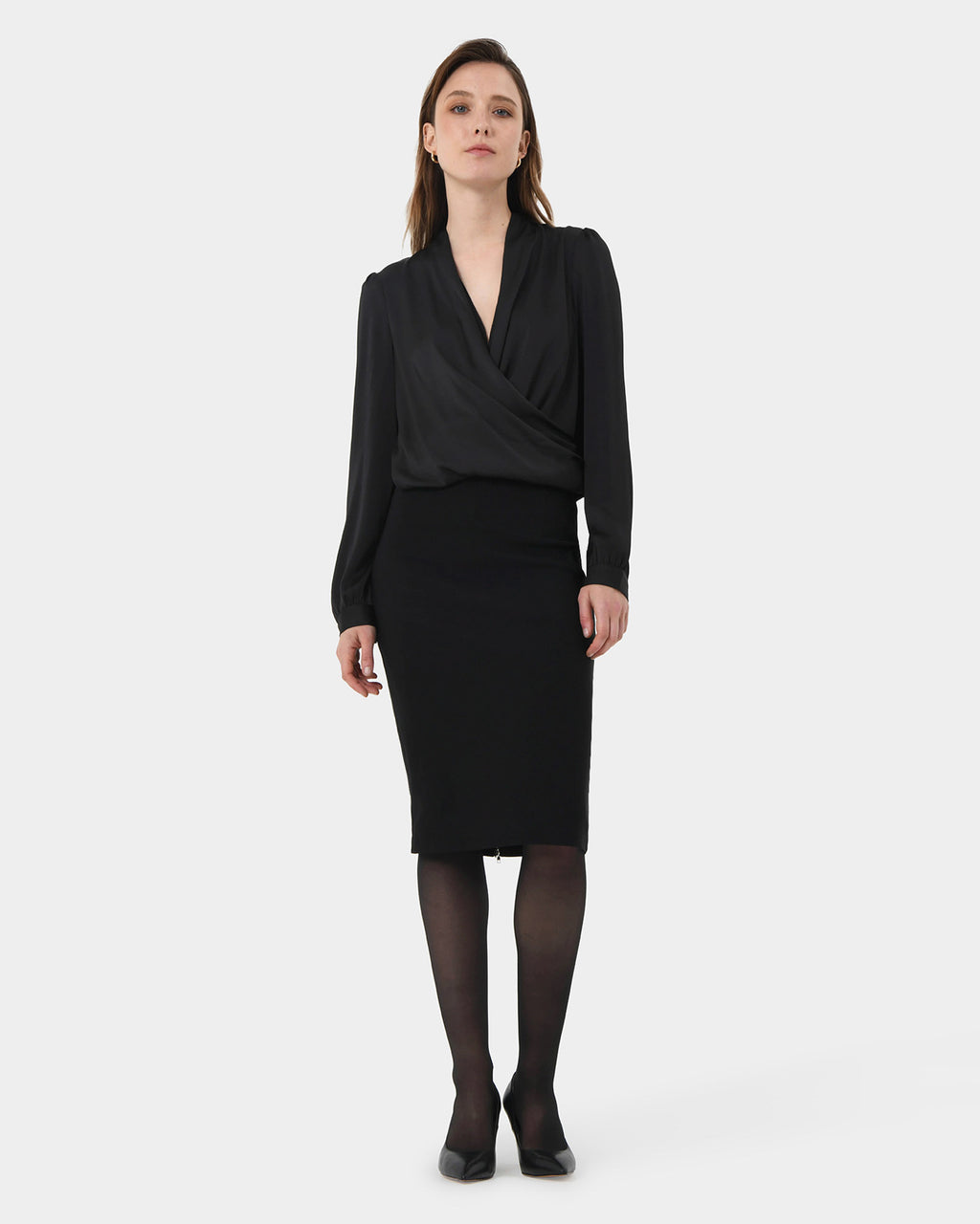 Jayden Zipper Pencil Skirt