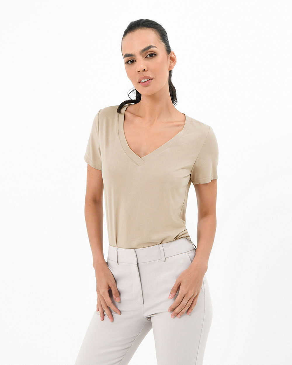 Lili V Modal Tee