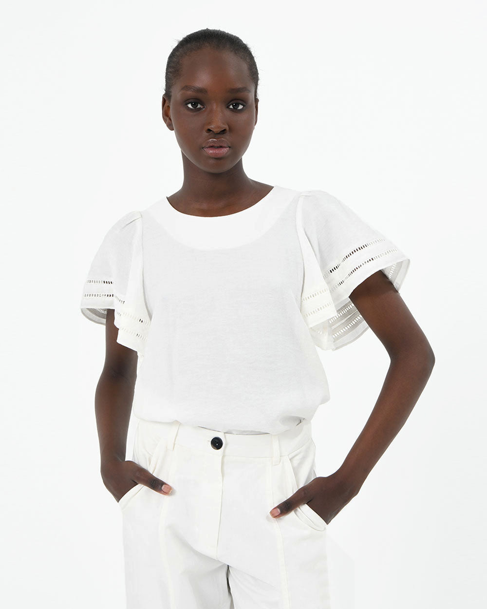 Melody Ladder Stitch Blouse