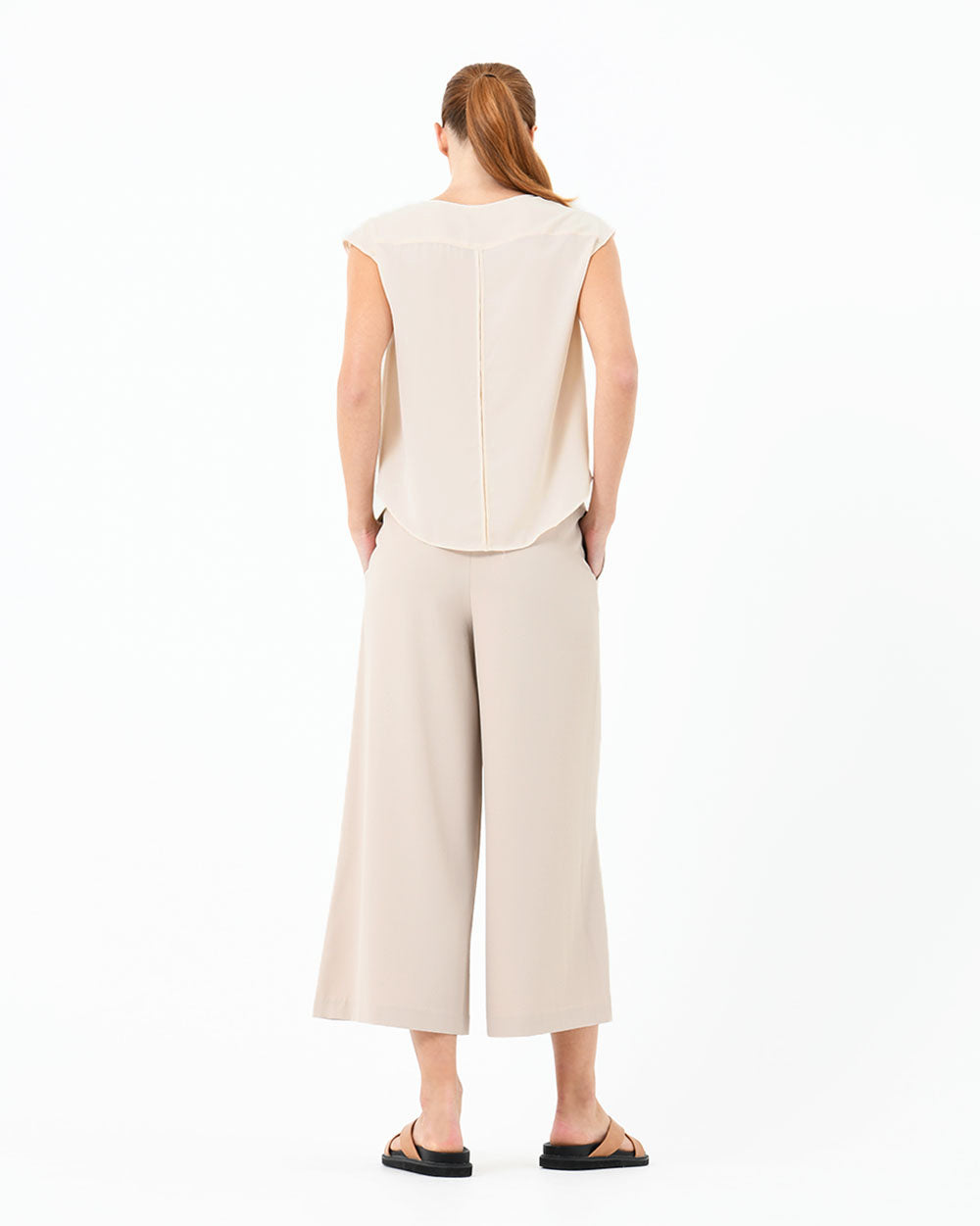 Jolie Pleat Neck Blouse