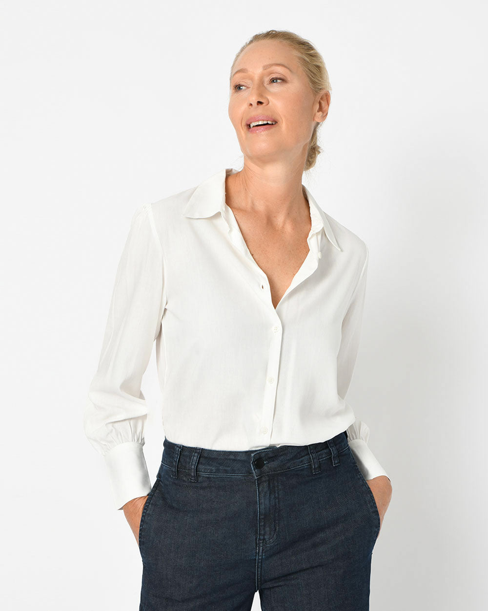 Hannah Collared Blouse