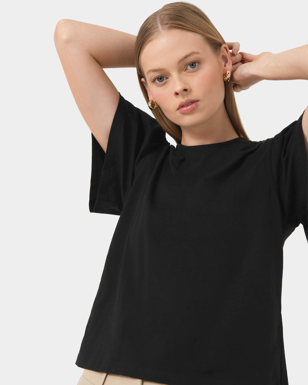 Cayla Gathered Sleeve Tee