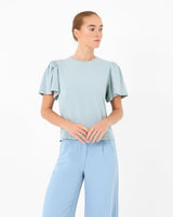 Cayla Gathered Sleeve Tee