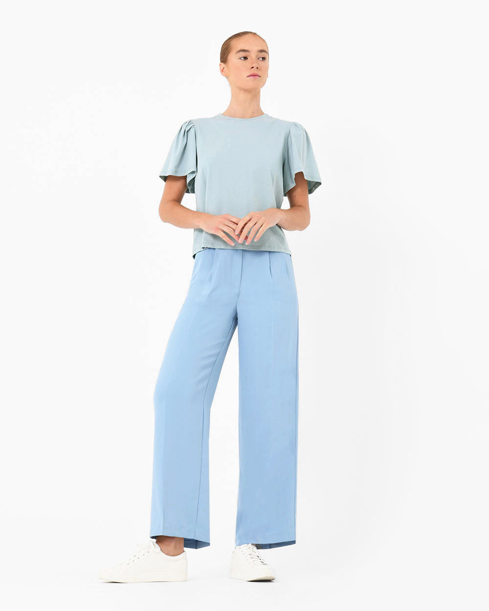 Cayla Gathered Sleeve Tee