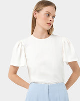 Cayla Gathered Sleeve Tee