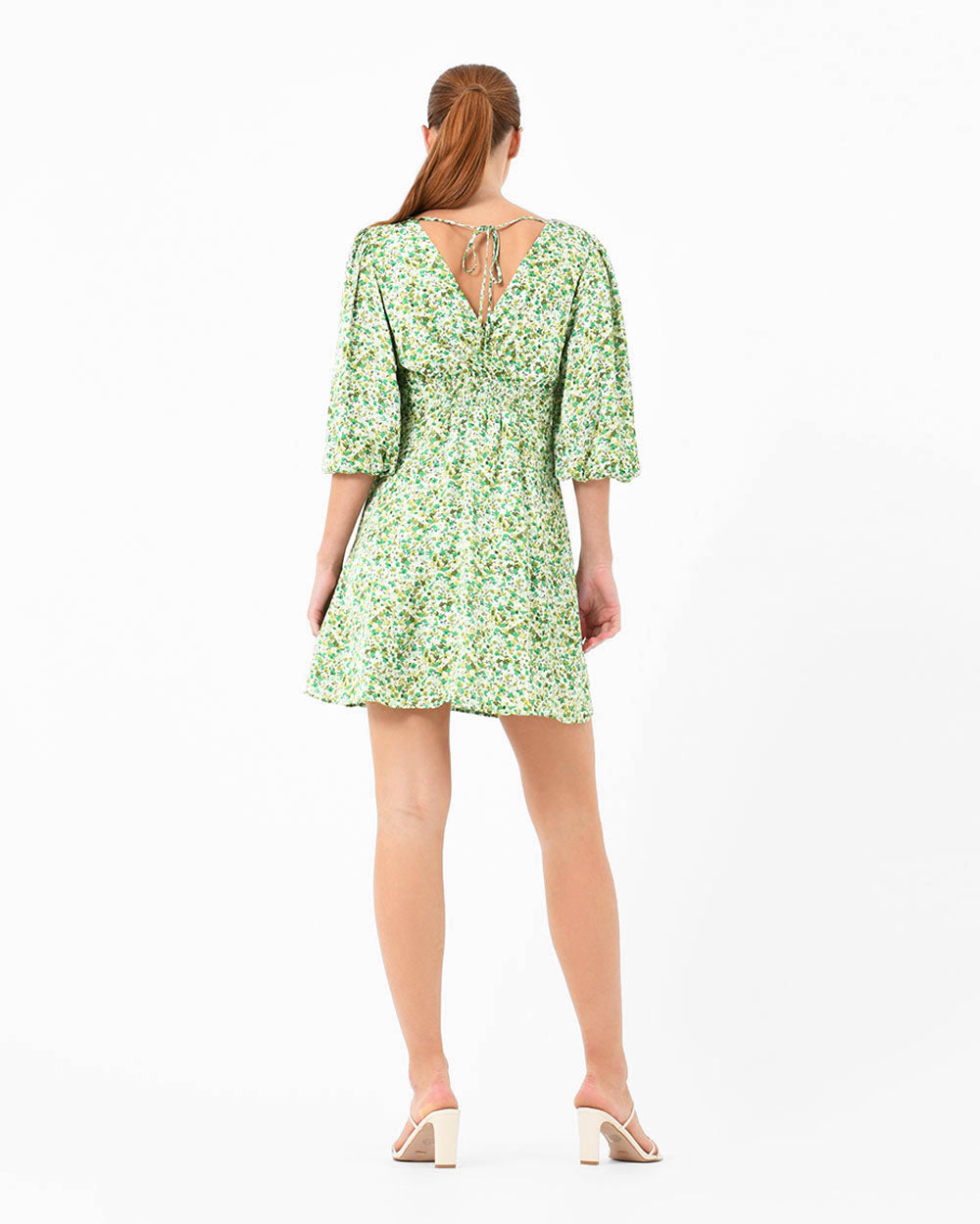 Isela Floral Tie Back Dress