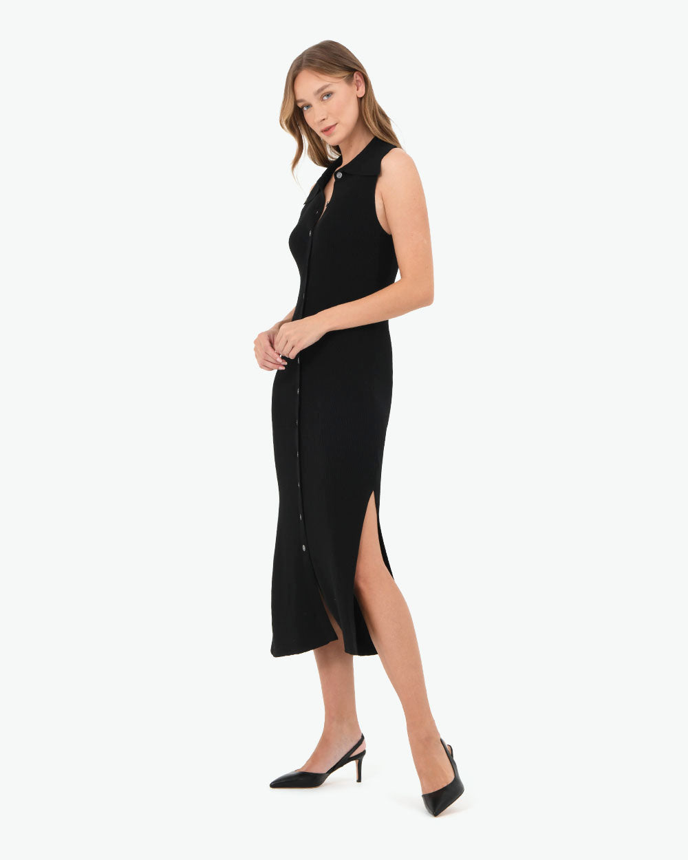 Kita Polo Collar Knit Dress