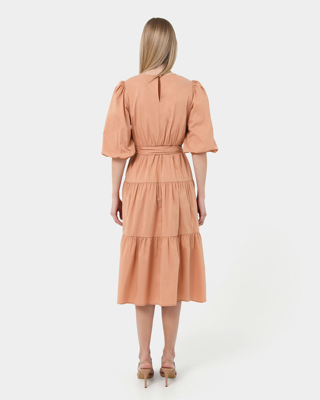 Ayah Poplin Puff Sleeve Dress