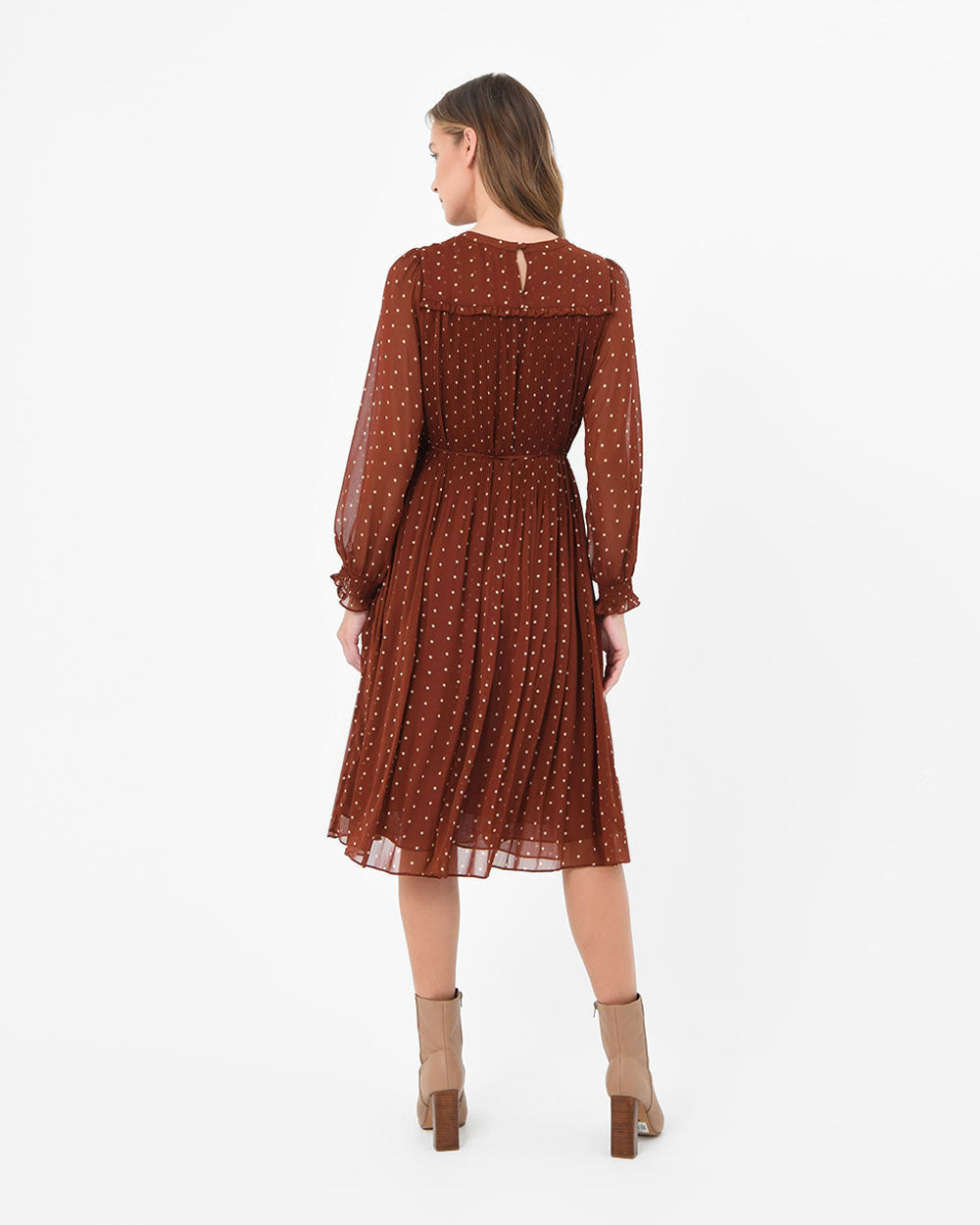 Telsa Pleated Midi Dress