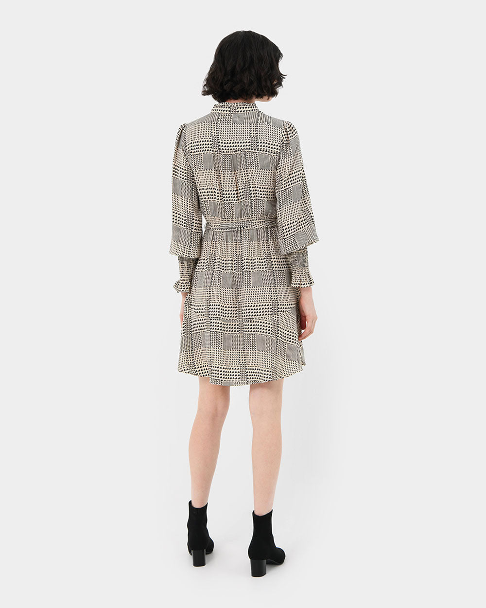Vivi Geo Print Flare Dress
