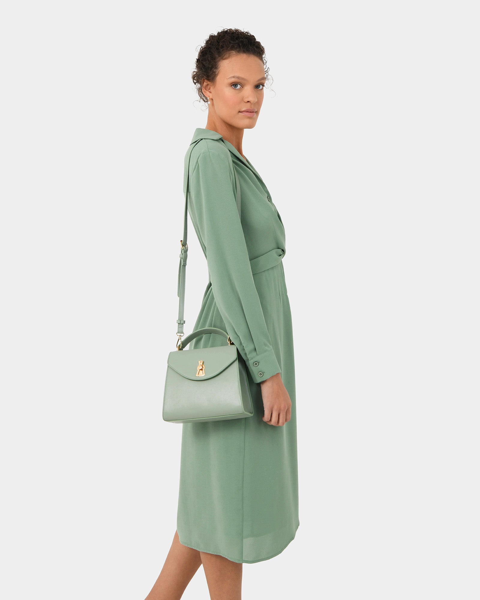 Elaine Twisted Tie Front Dress