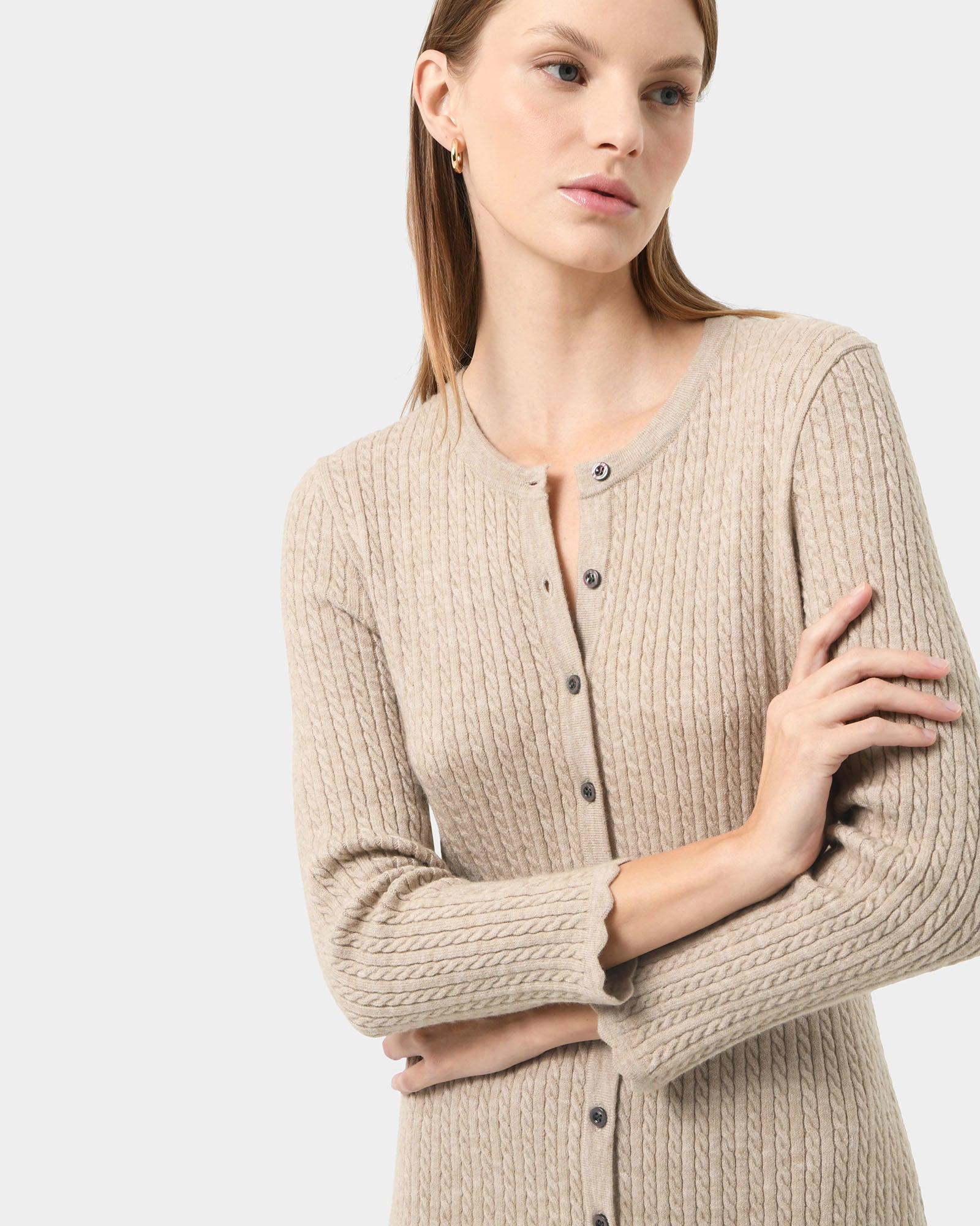 Paislee Cable Buttons Dress