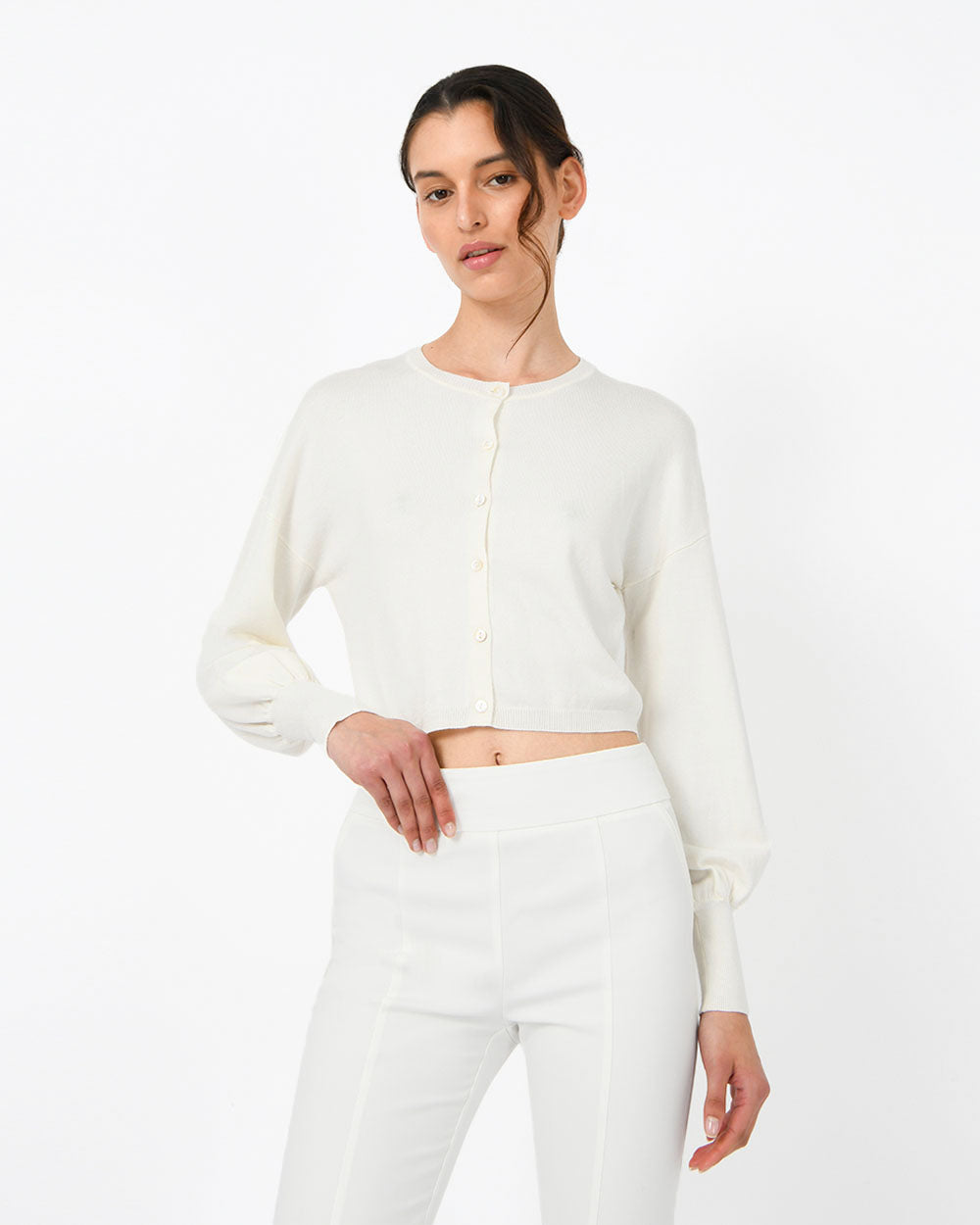 Femi Balloon Sleeve Cardigan