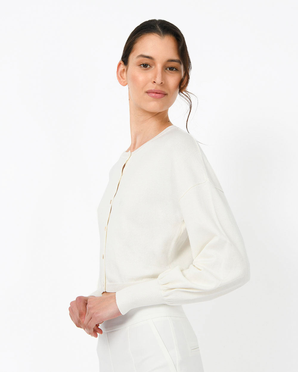 Femi Balloon Sleeve Cardigan