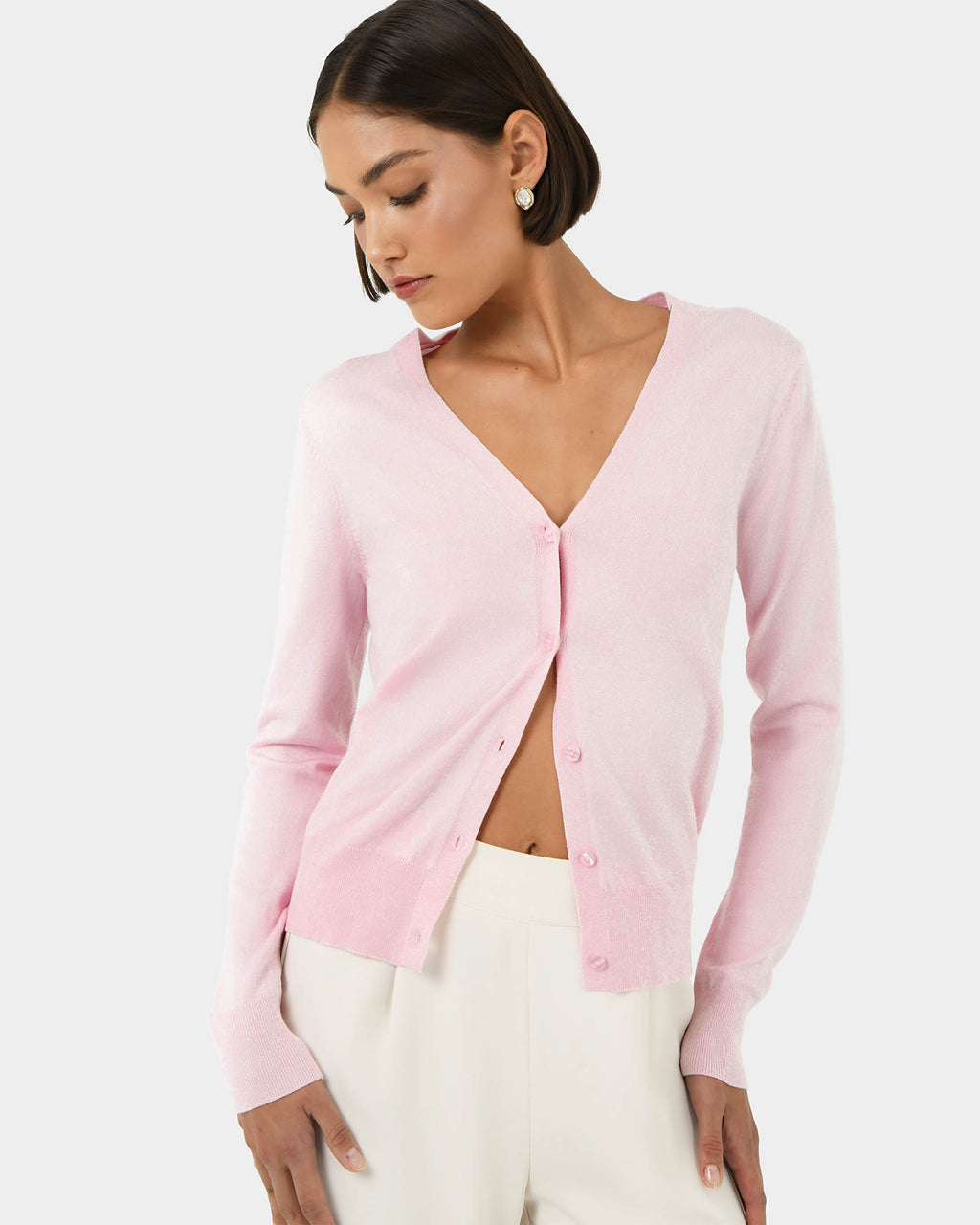 Nicolette V-Neck Knit Cardigan