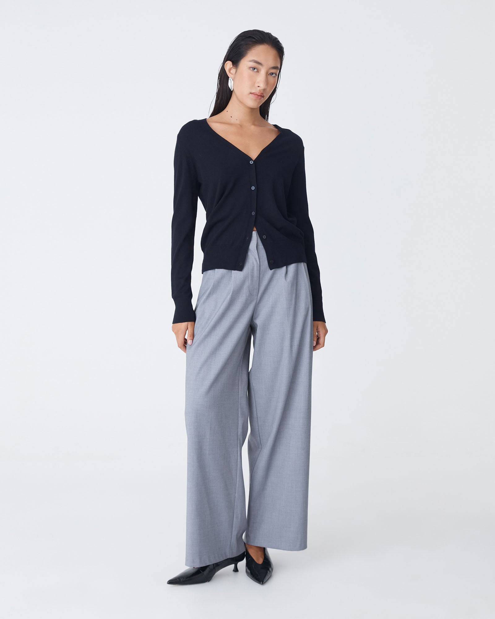 Nicolette V-Neck Knit Cardigan