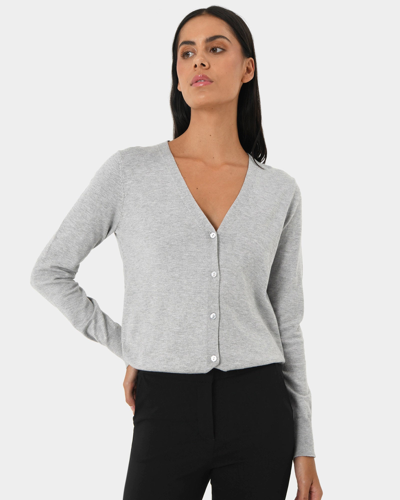 Nicolette V-Neck Knit Cardigan
