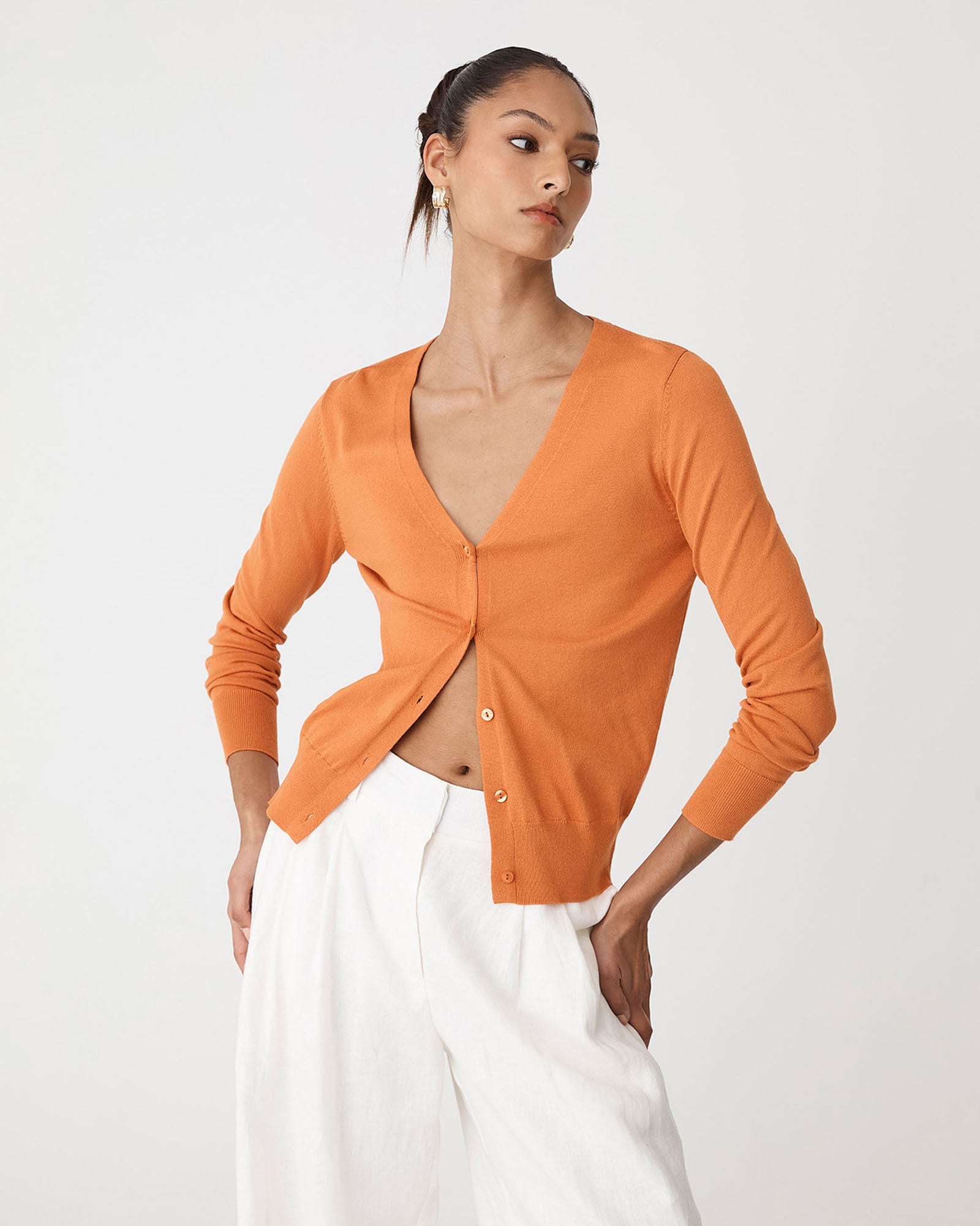 Nicolette V-Neck Knit Cardigan