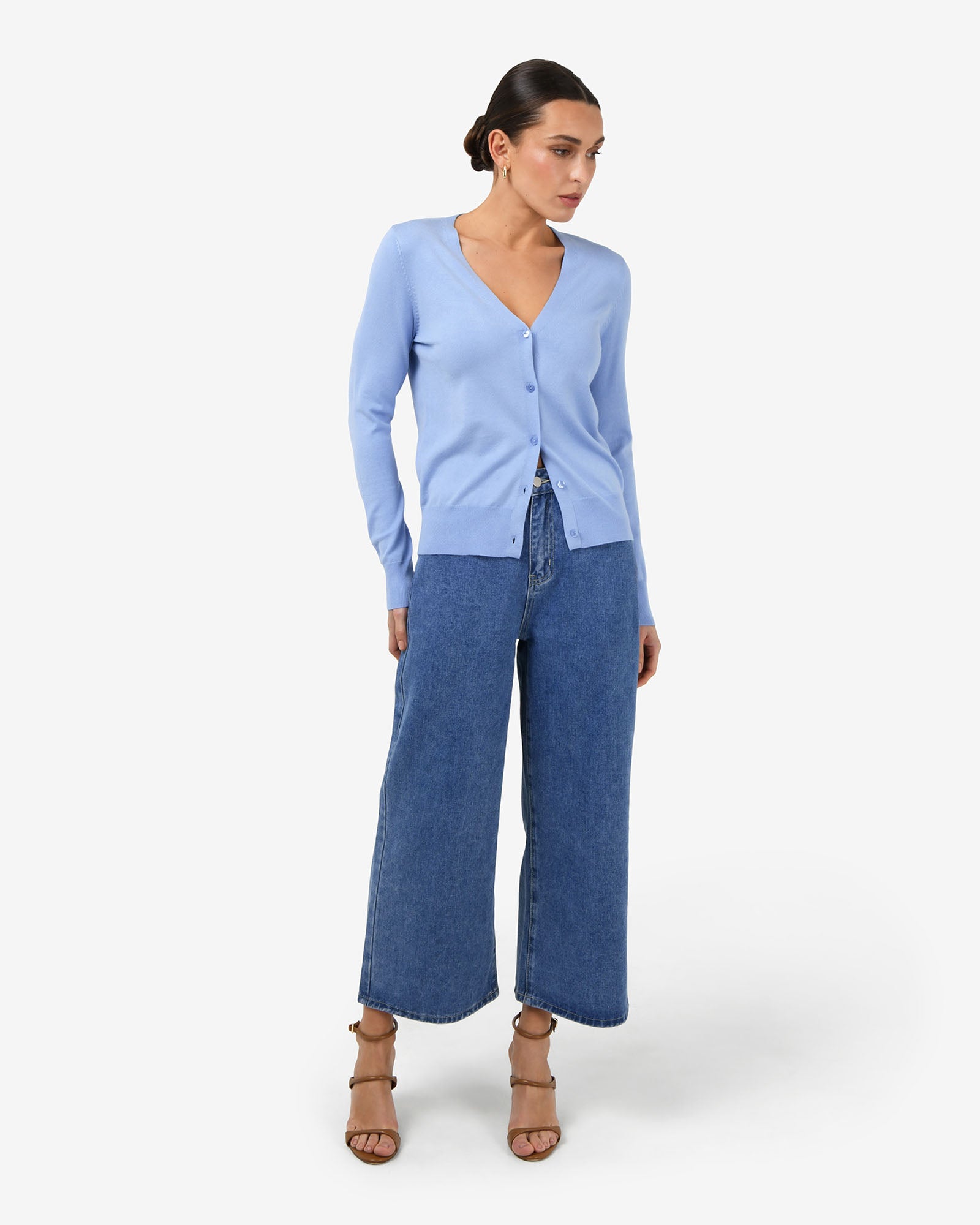 Nicolette V-Neck Knit Cardigan