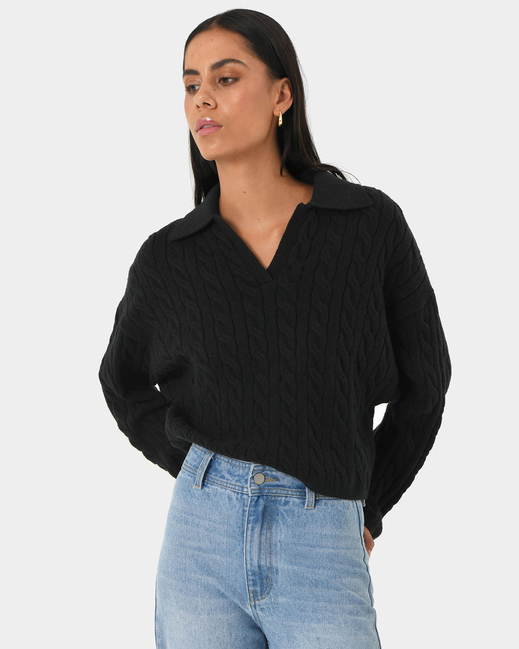 Honesty Cable Crop Jumper