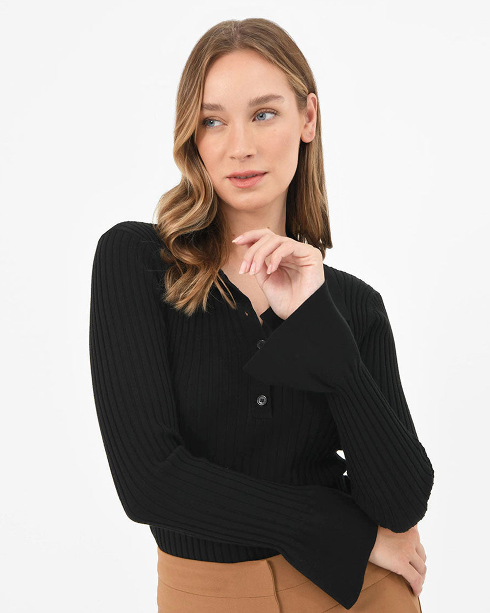 Anika Polo Knit Top
