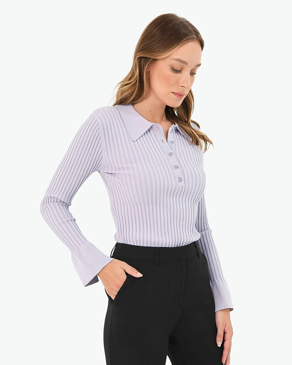Anika Polo Knit Top