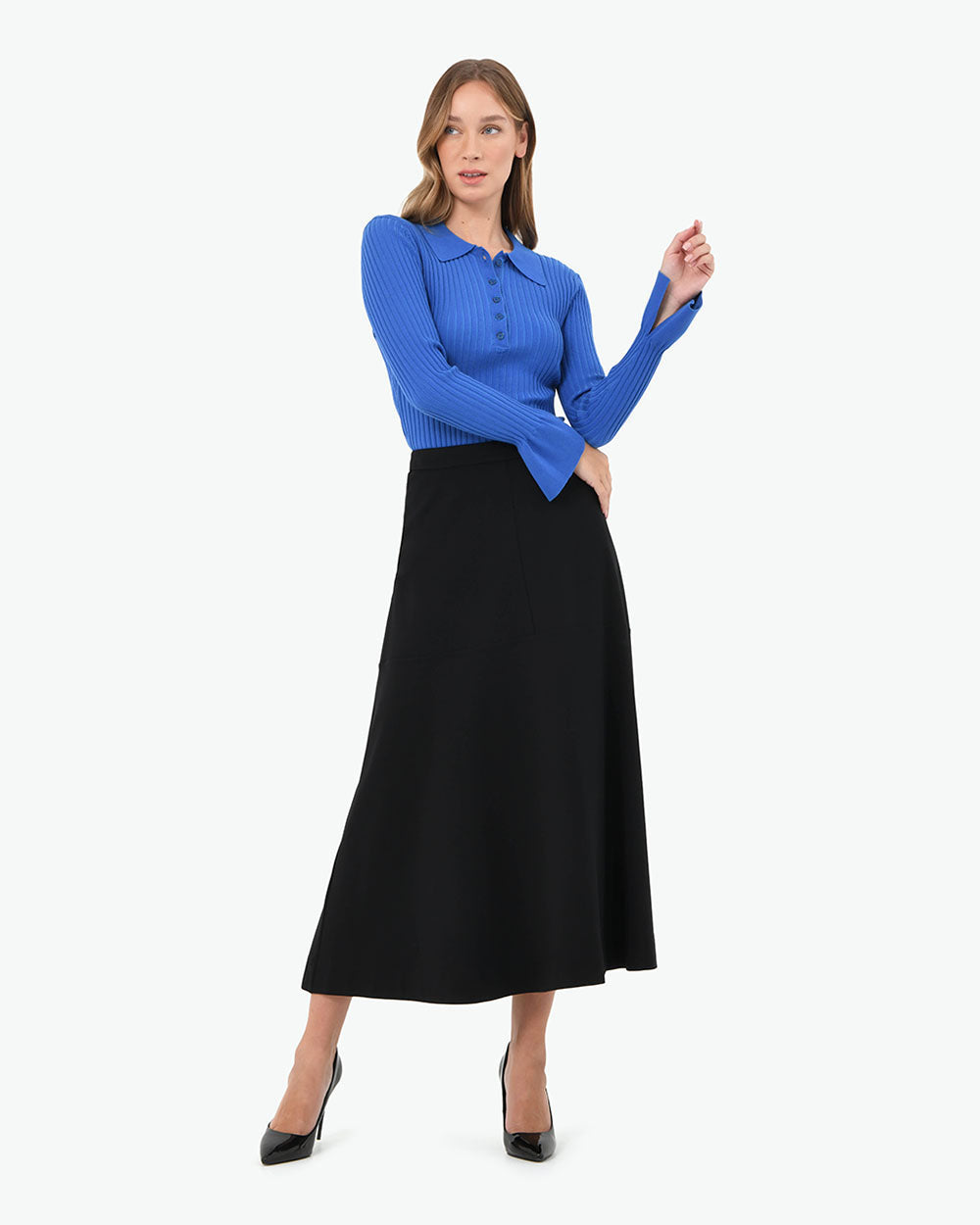Anika Polo Knit Top