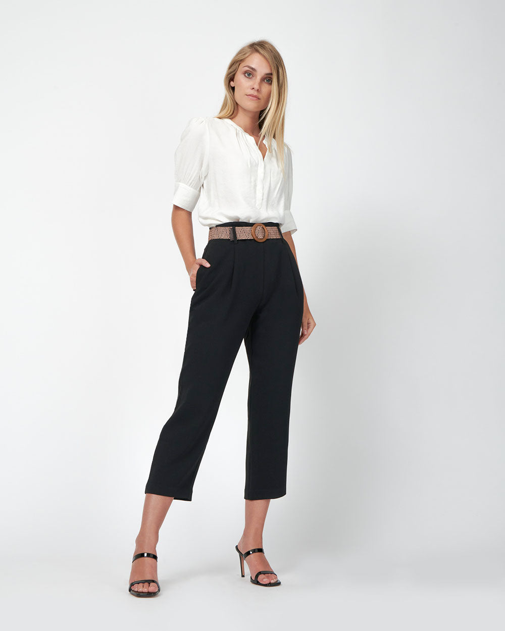 Mollie 2 Belted Cropped Pants