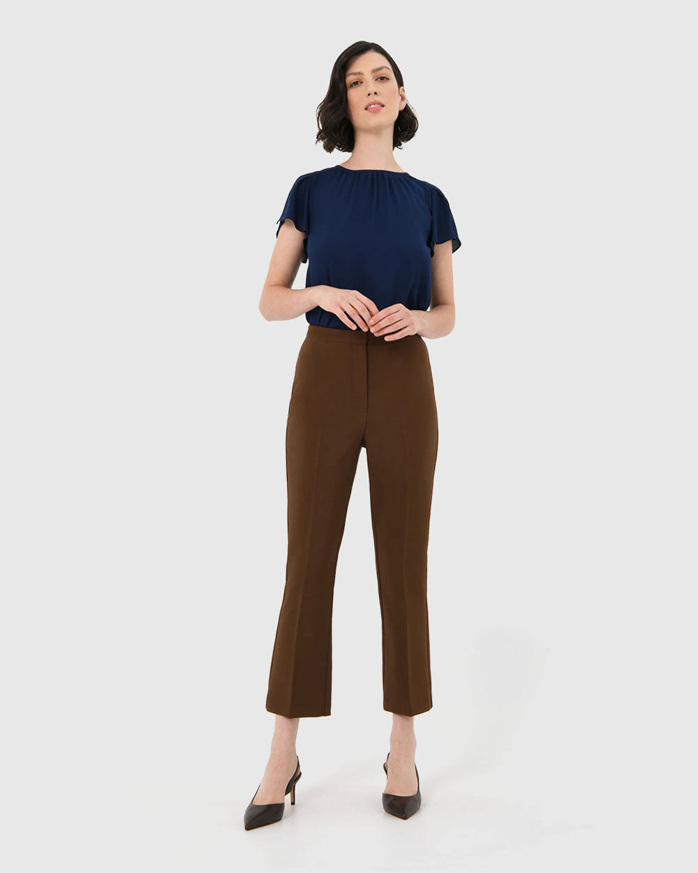 Noel Crop Flare Trousers