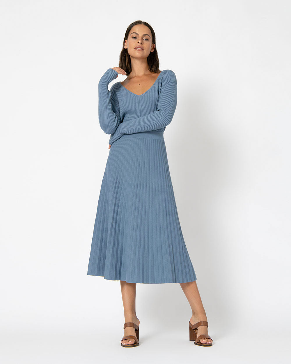 Analisa Pleated Knit Skirt