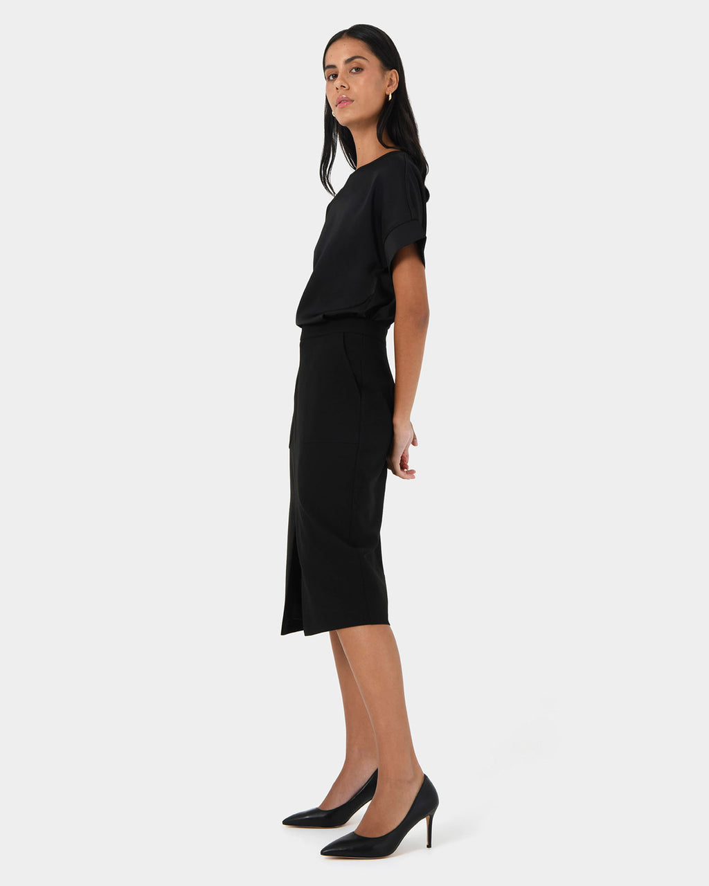 Orlanda Front Slit Skirt