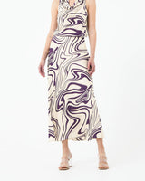 Gaia Printed Satin Skirt