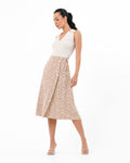 Marigold Buttoned Midi Skirt
