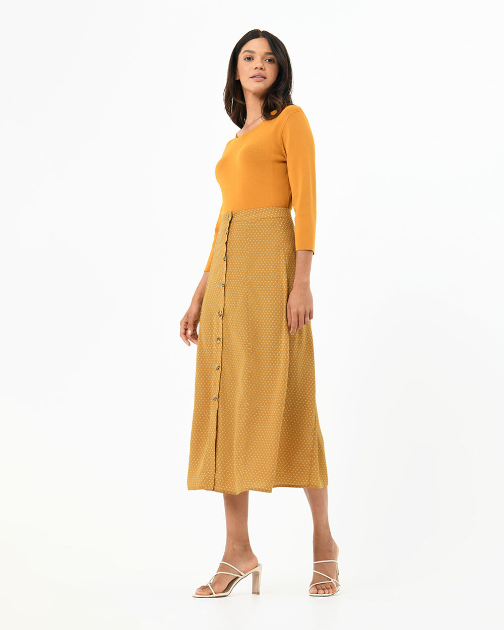 Nellie Buttons Skirt