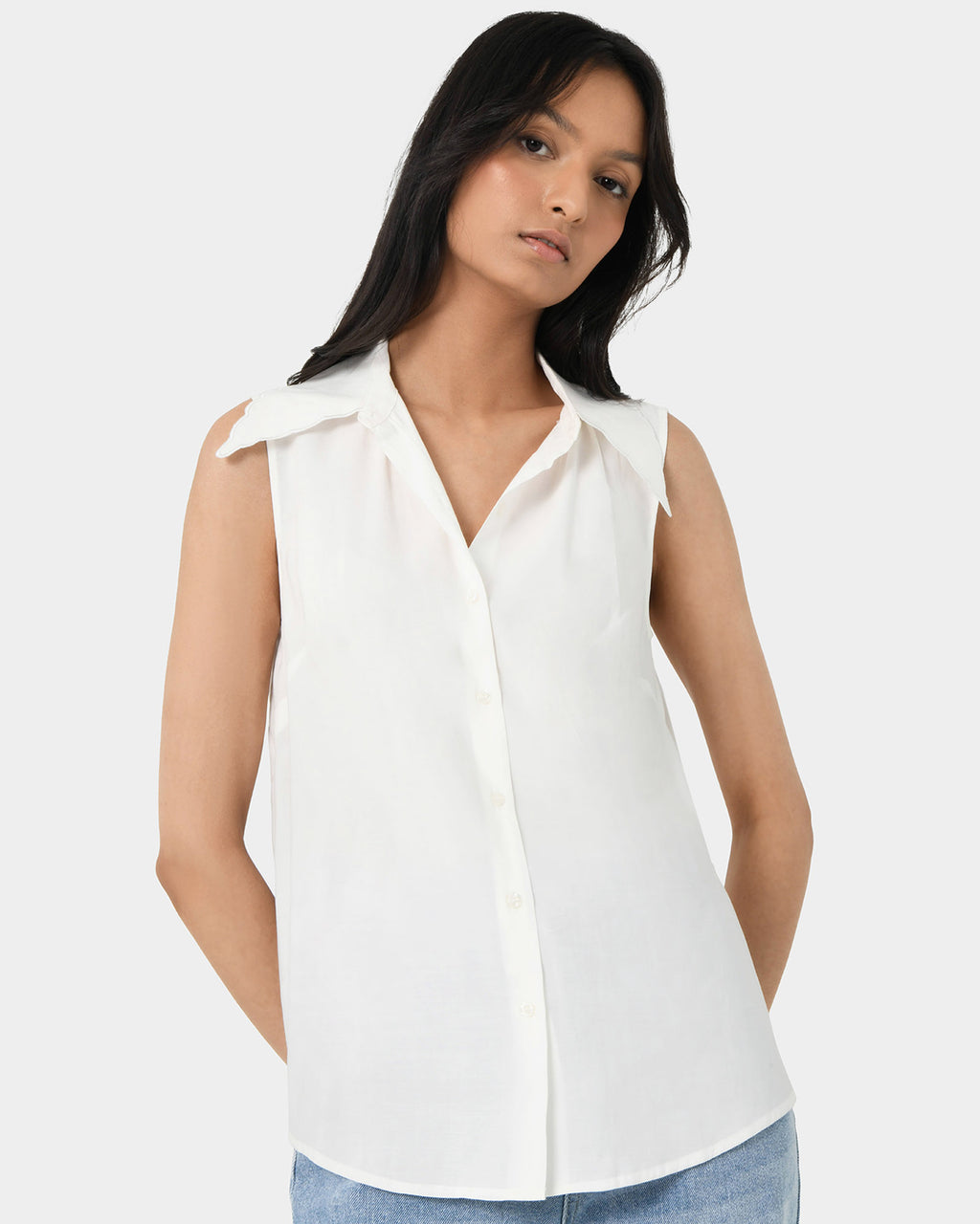 Dolores Collared Top