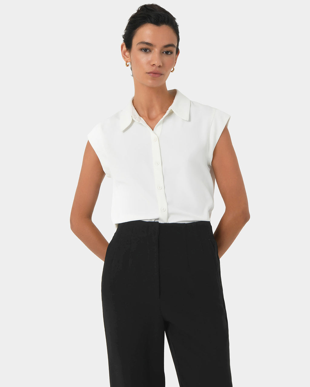 Katerina Cap Sleeve Shirt