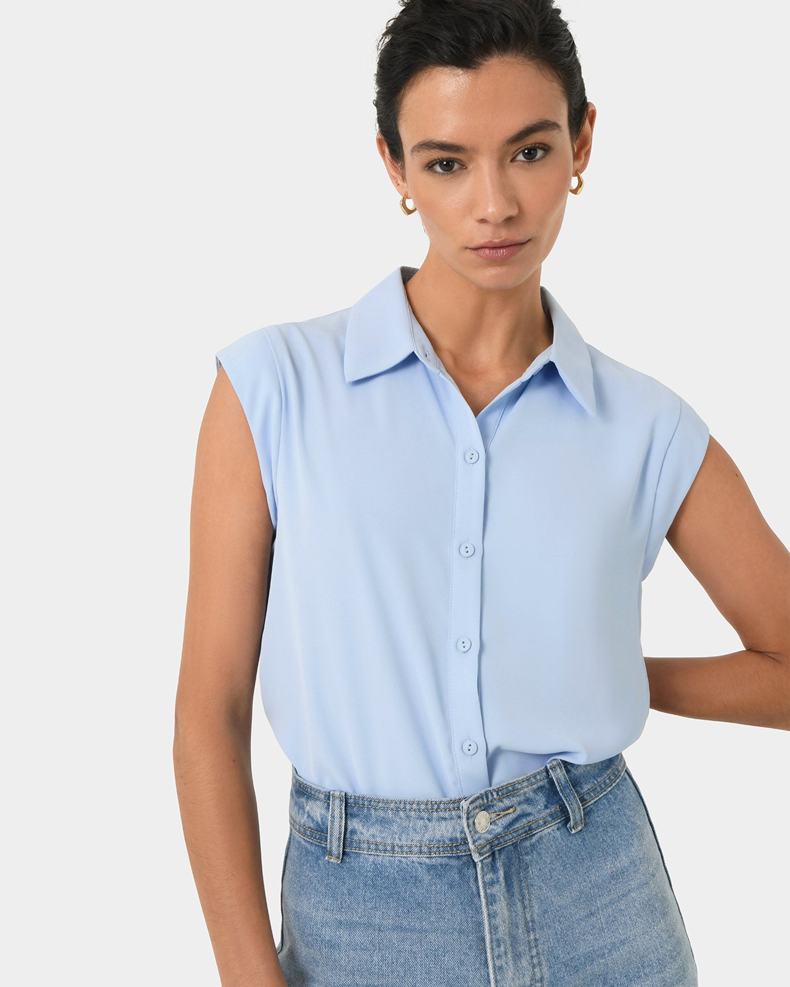 Katerina Cap Sleeve Shirt