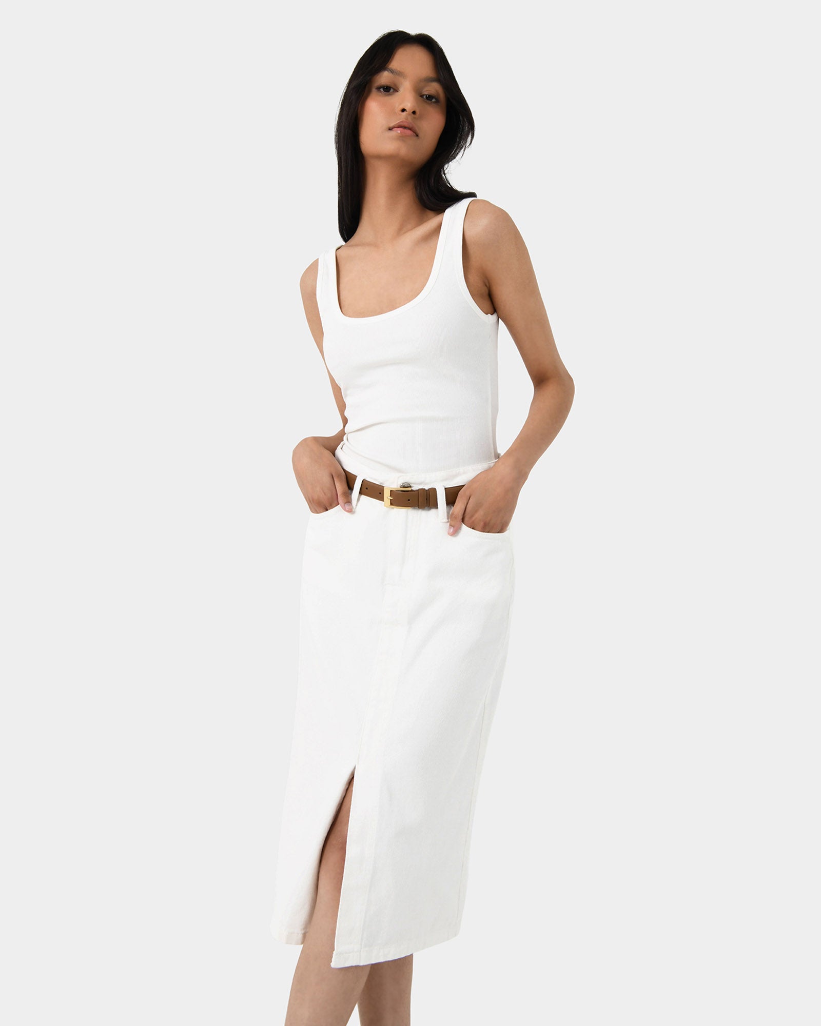 Hilo Fitted Rib Tank Top