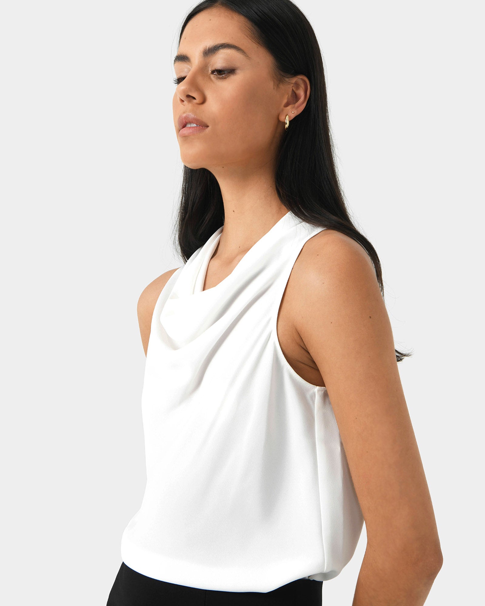 Pirla Draped Cowl Neck Top