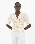 Shanti Printed Crossover Top